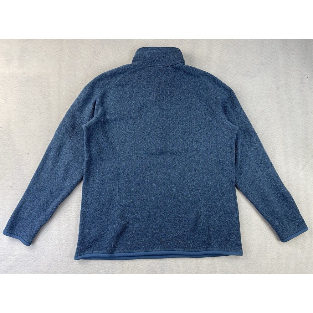 Patagonia Women's Large Better Sweater 1/4 Zip Barnacle Blue Pullover Fleece - Picture 2 of 9